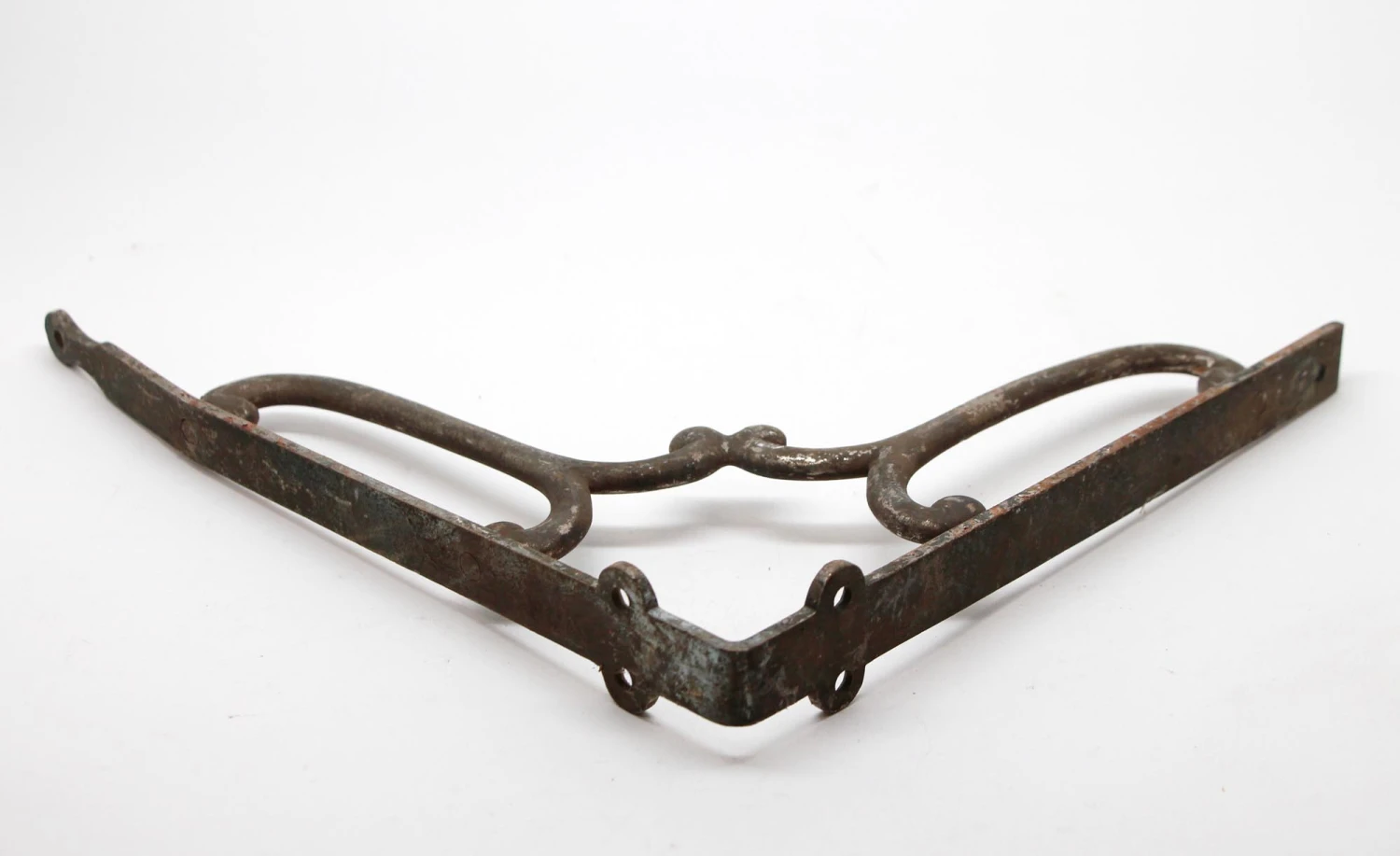 Antique Nickeled Brass Single Shelf Bracket 6 Antique Nickeled Brass Single Shelf Bracket - Image 4