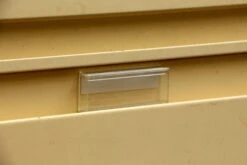 Vintage 5 Drawer Tan Metal File Cabinet 15 Vintage 5 Drawer Tan Metal File Cabinet -OGT Sale Store n232270 04