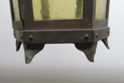 Antique Iron & Glass Arts & Crafts Ceiling Lantern 13 Antique Iron & Glass Arts & Crafts Ceiling Lantern -OGT Sale Store n239034 04