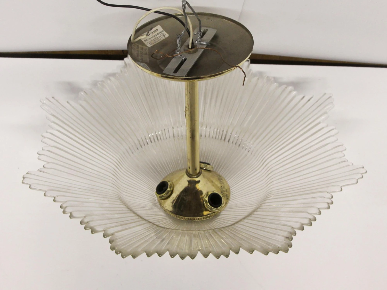 Art Deco Semi Flush Crystal Star Burst Light 7 Art Deco Semi Flush Crystal Star Burst Light - Image 5