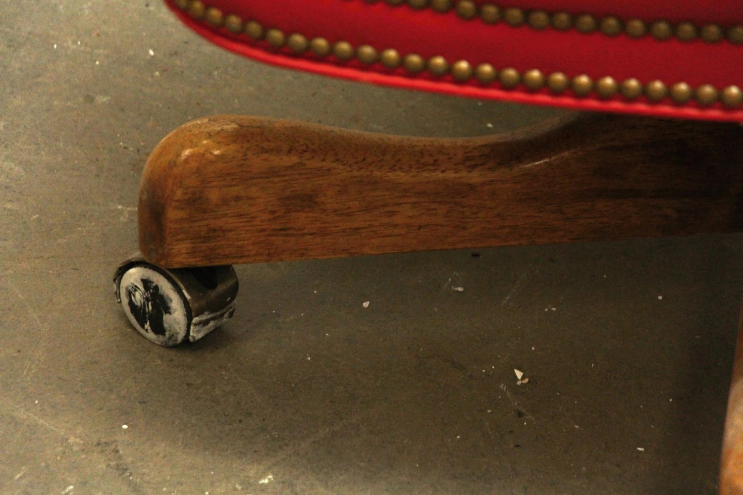 Fairfield Red Rolling Chair 9 Fairfield Red Rolling Chair - Image 7