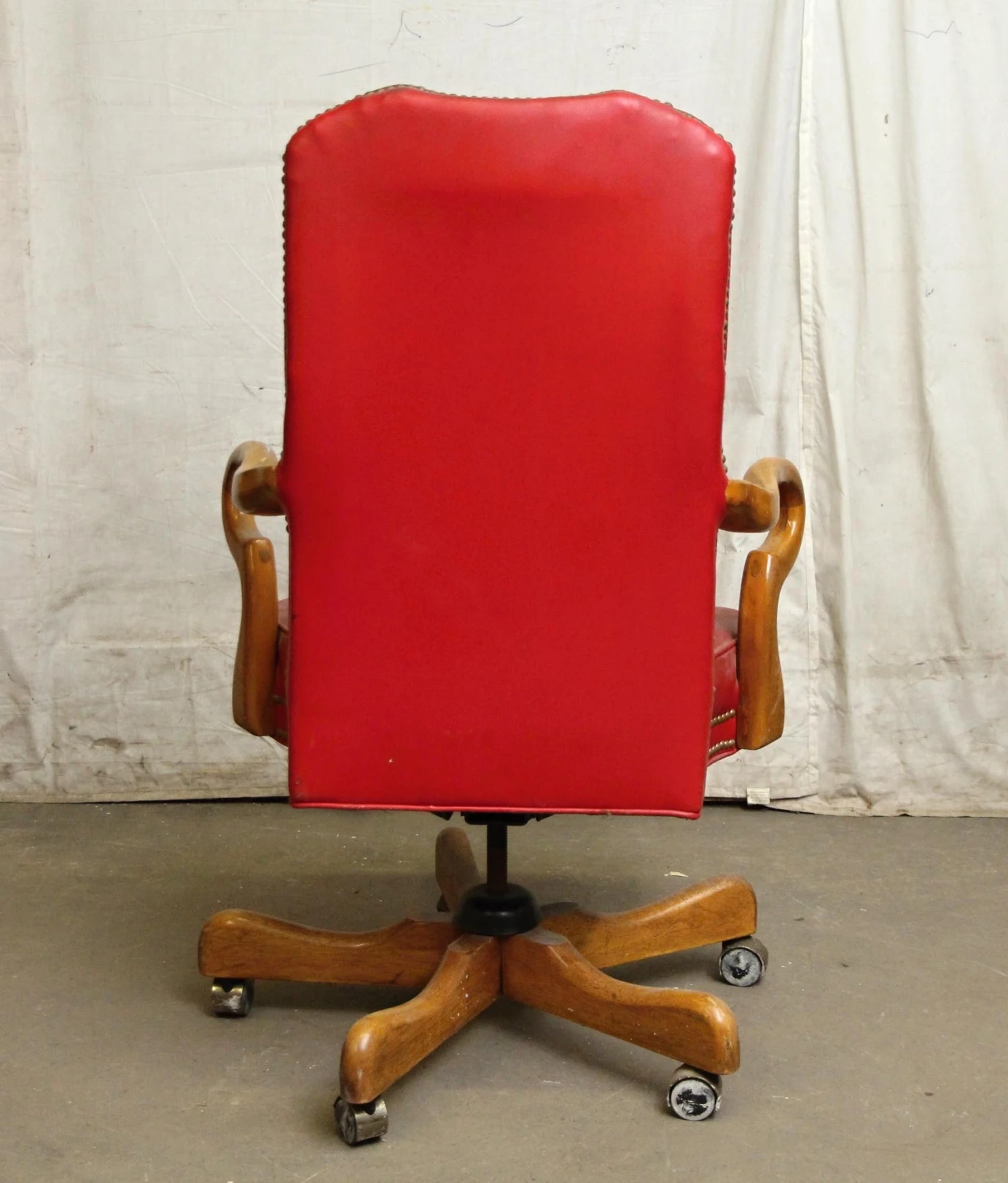 Fairfield Red Rolling Chair 11 Fairfield Red Rolling Chair - Image 9