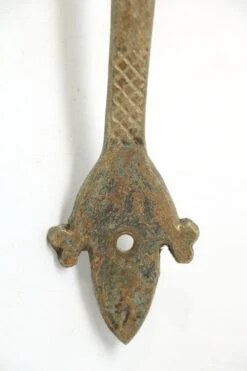 Antique 12.5 In. Arts & Crafts Nickel Over Iron Door Pull 12 Antique 12.5 In. Arts & Crafts Nickel Over Iron Door Pull -OGT Sale Store n239175 04