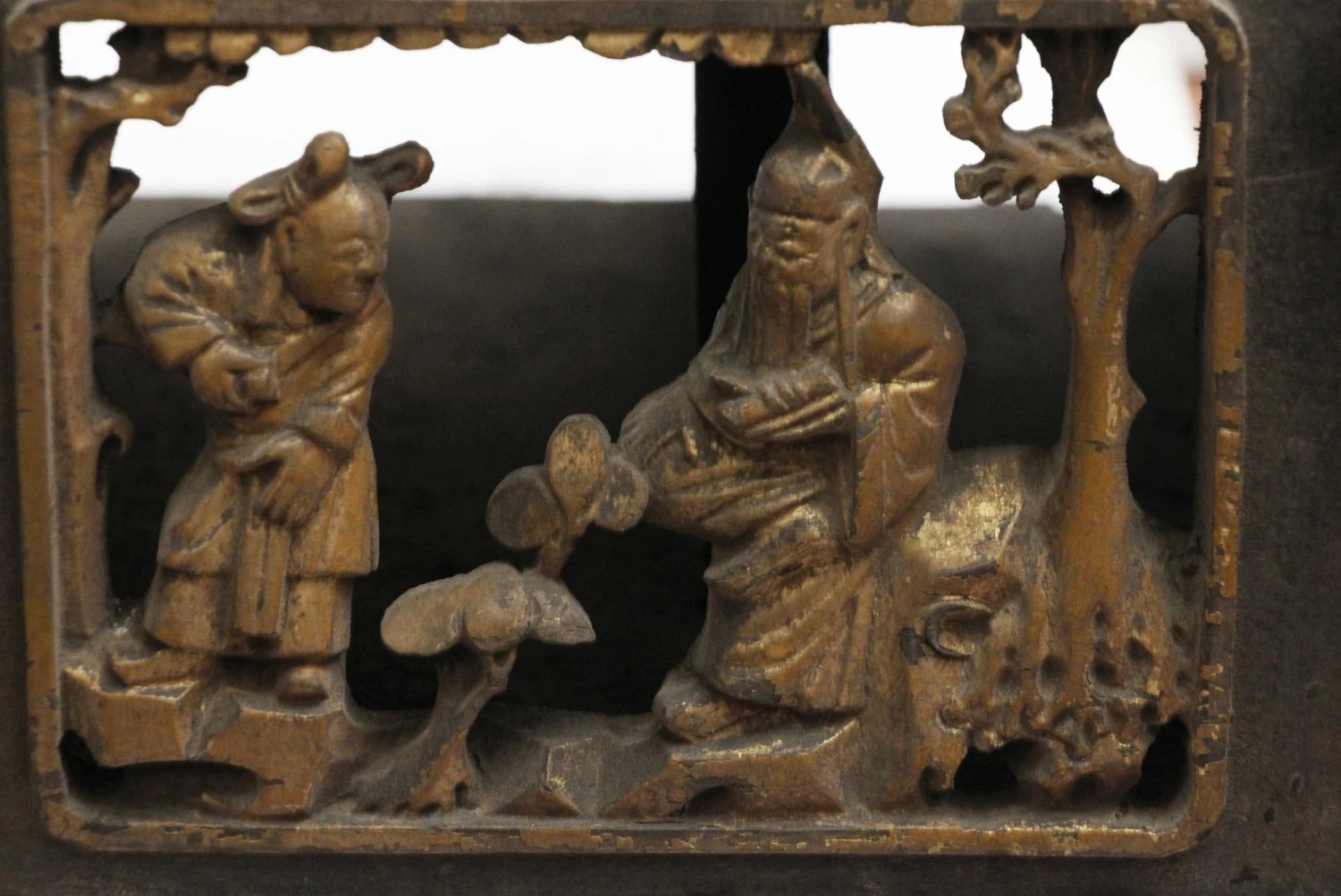 Carved Figural Asian Wood Cutouts 8 Carved Figural Asian Wood Cutouts - Image 6