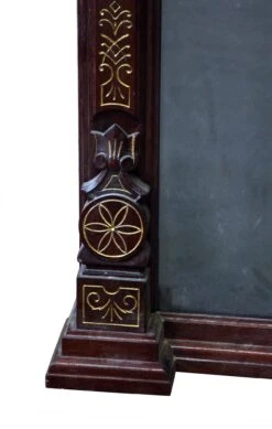 Large Wood Frame Mirror With Ornate Carvings 16 Large Wood Frame Mirror With Ornate Carvings -OGT Sale Store n239867 07
