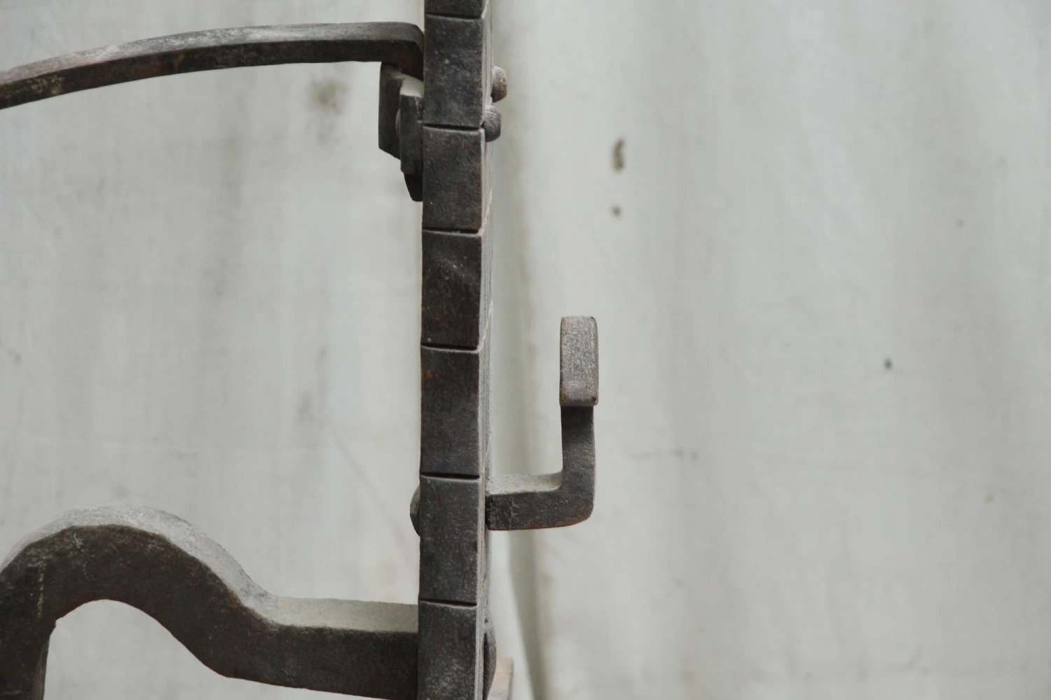 Pair Of Hand Forged Arrow Shaped Andirons 7 Pair Of Hand Forged Arrow Shaped Andirons - Image 5