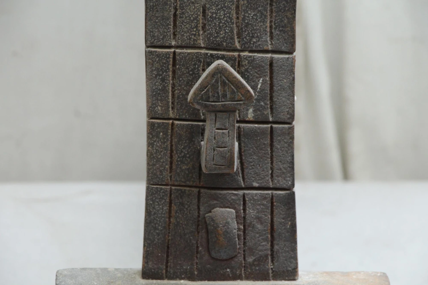 Pair Of Hand Forged Arrow Shaped Andirons 8 Pair Of Hand Forged Arrow Shaped Andirons - Image 6