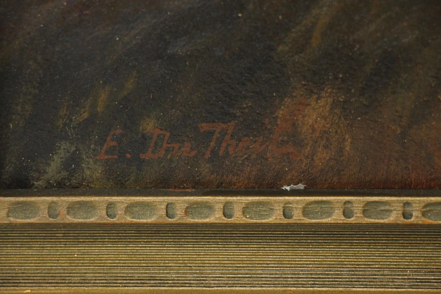 Framed Scenic Painting With Ornate Frame 7 Framed Scenic Painting With Ornate Frame - Image 5