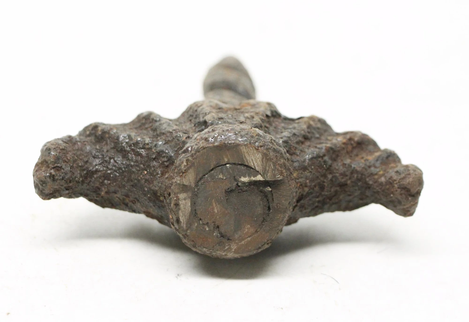 Antique Arts & Crafts Iron Fence Finial 7 Antique Arts & Crafts Iron Fence Finial - Image 5