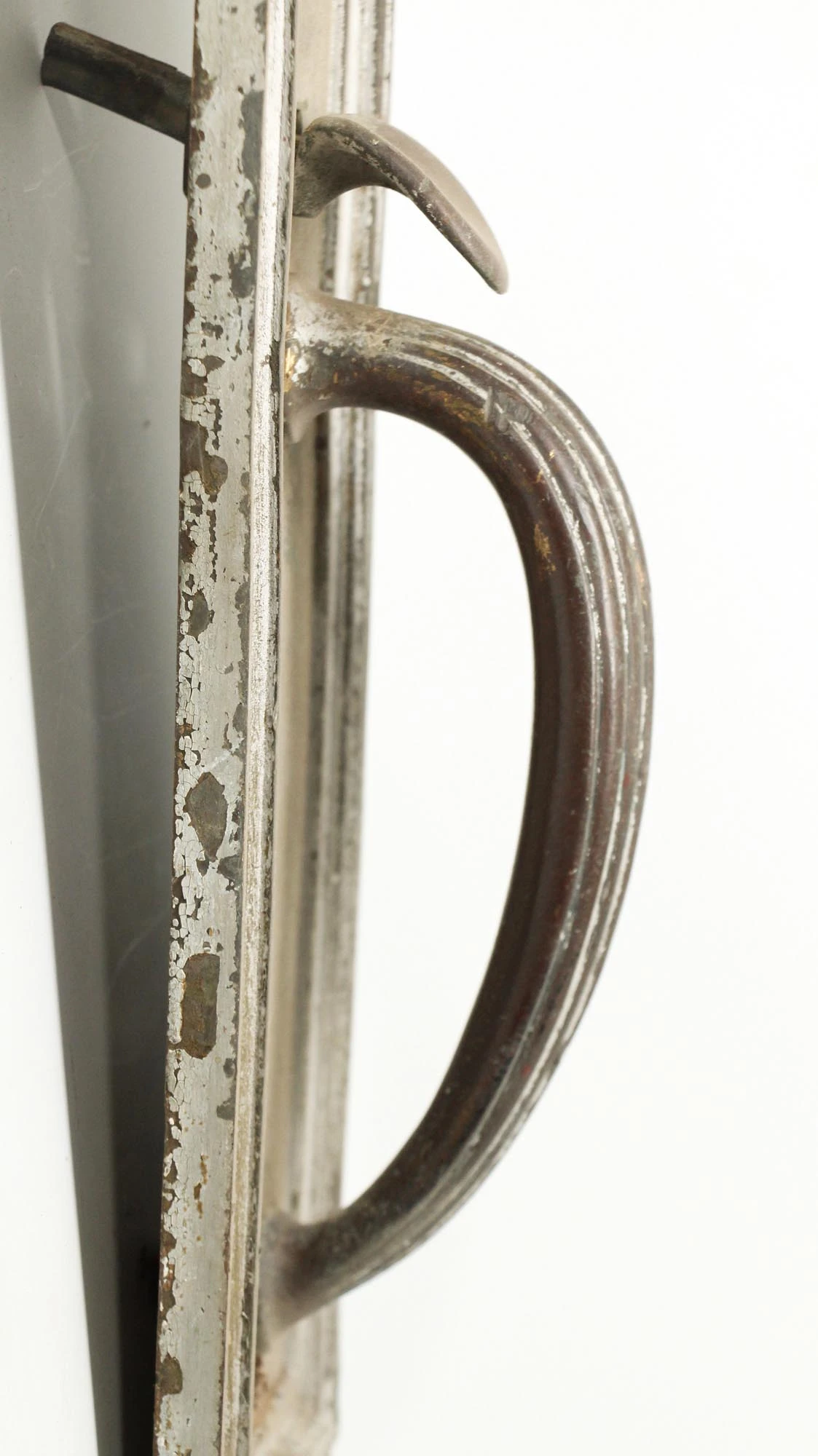 Antique 17 In. Art Deco Bronze Entry Door Pull 8 Antique 17 In. Art Deco Bronze Entry Door Pull - Image 6