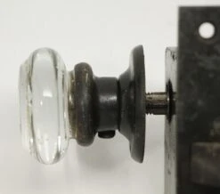 Art Deco Glass Knob Set With Mortise Lock 18 Art Deco Glass Knob Set With Mortise Lock -OGT Sale Store n241846 08