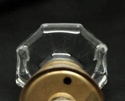 Fixed Base Octagon Style Glass Knob Set -OGT Sale Store n241891 06