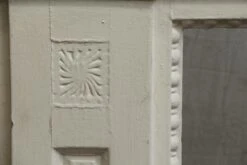 Antique Federal White Wide Wooden Fireplace Mantel 17 Antique Federal White Wide Wooden Fireplace Mantel -OGT Sale Store n242302 06