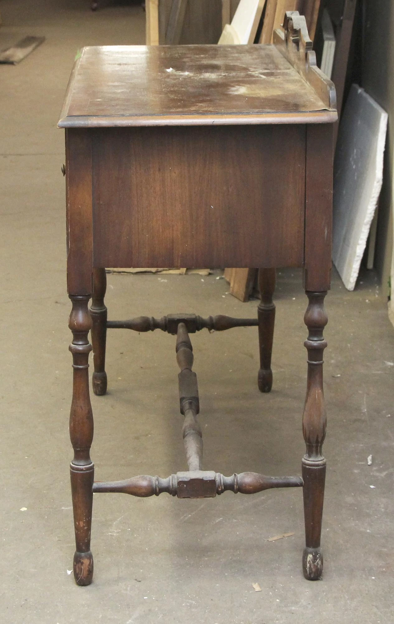 Antique Traditional 4 Ft. Wood Console Table 11 Antique Traditional 4 Ft. Wood Console Table - Image 9