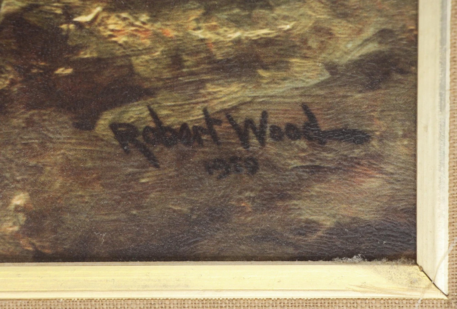 Ornately Framed Scenic Autumn Replica Print 8 Ornately Framed Scenic Autumn Replica Print - Image 6