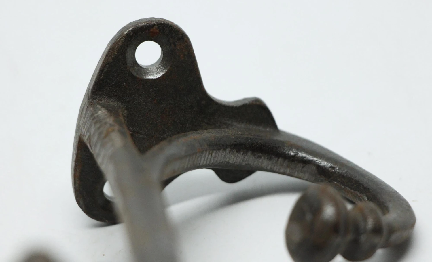 Black Cast Iron Traditional Wall Hook 6 Black Cast Iron Traditional Wall Hook - Image 4