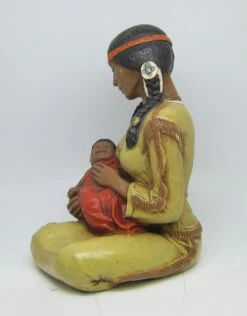Indian Mother & Infant Plaster Figurine 20 Indian Mother & Infant Plaster Figurine -OGT Sale Store n243478 09