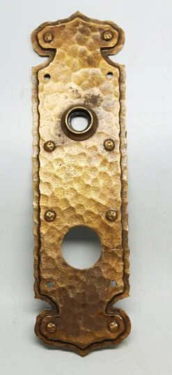 Arts & Crafts Hammered Polished Door 8.25 In. Back Plate -OGT Sale Store n243512 11