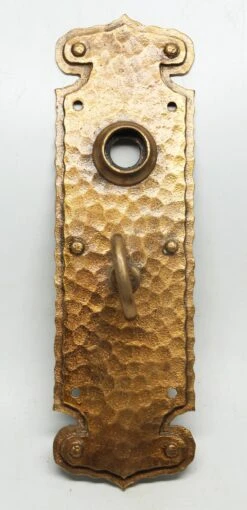 Arts & Crafts Hammered Polished Door 8.25 In. Back Plate -OGT Sale Store n243512 12