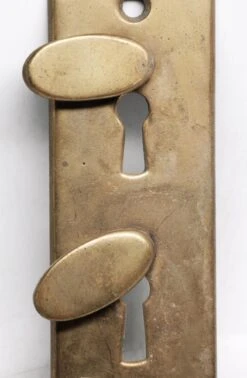 Brass 11.25 In. Back Plate With Double Keyholes -OGT Sale Store n243550 04