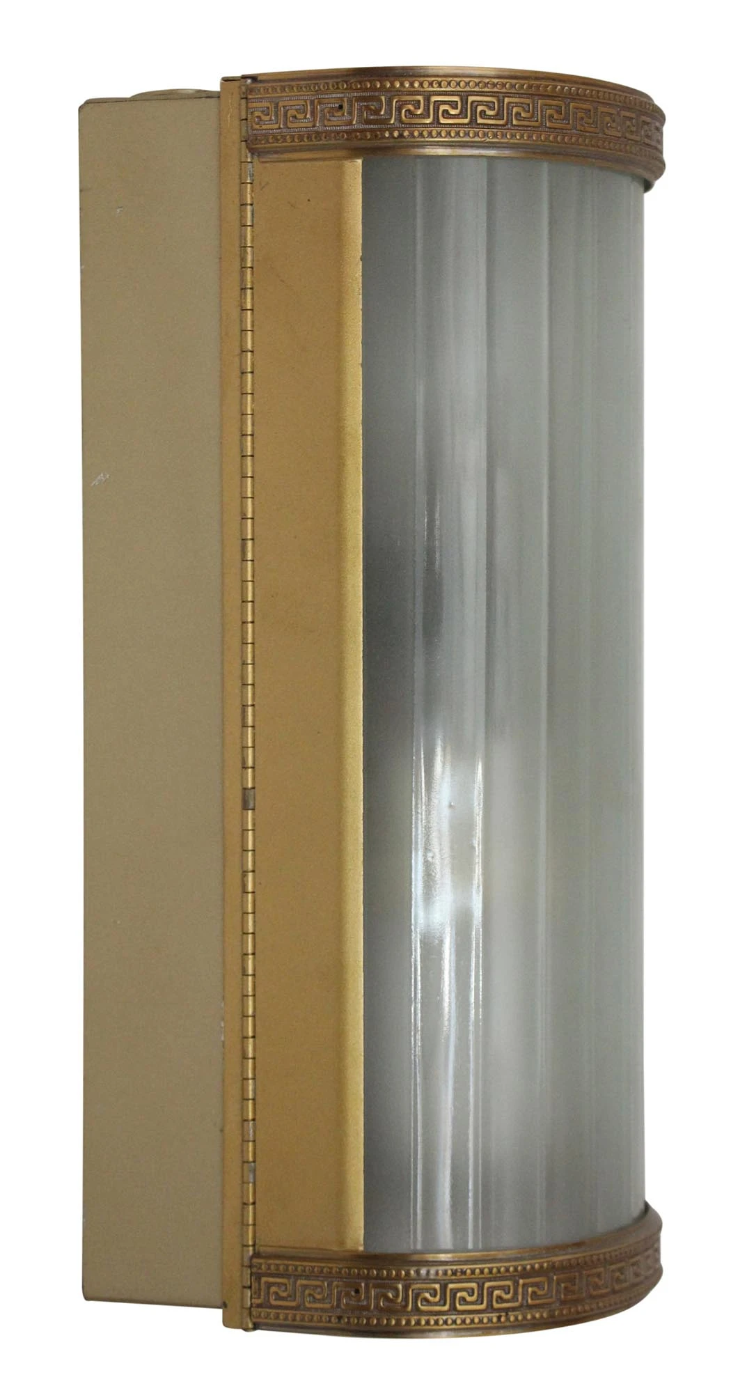 Contemporary Greek Key Bronze Wall Sconce 6 Contemporary Greek Key Bronze Wall Sconce - Image 4