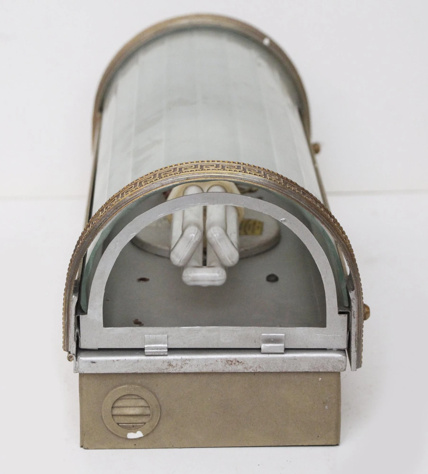 Contemporary Greek Key Bronze Wall Sconce 7 Contemporary Greek Key Bronze Wall Sconce - Image 5