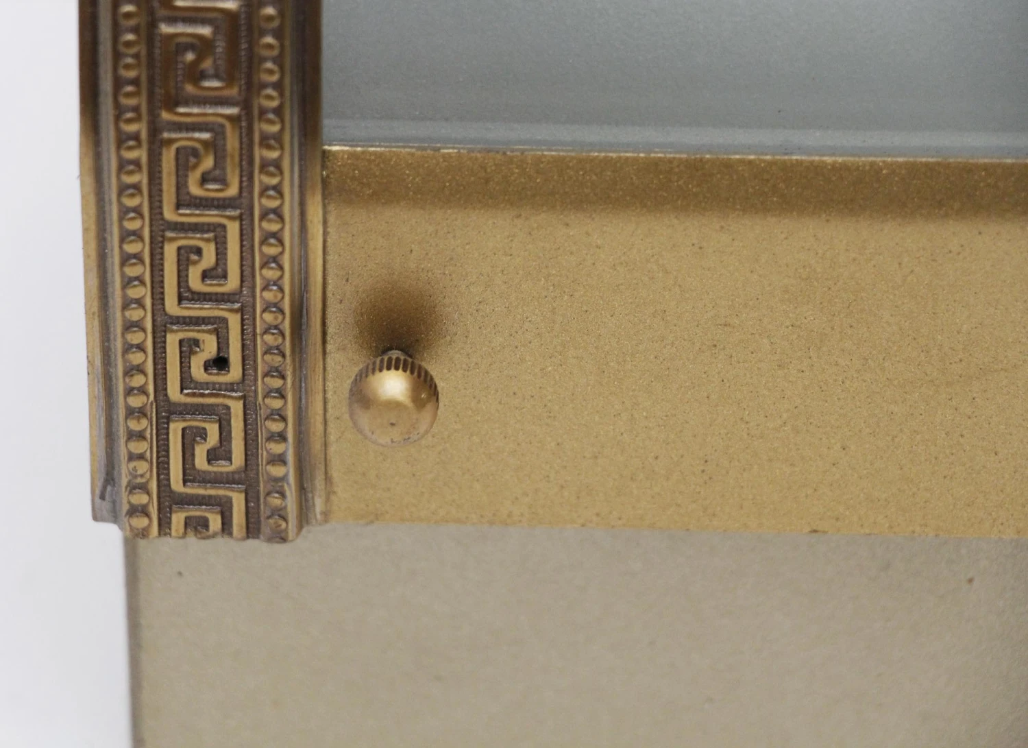 Contemporary Greek Key Bronze Wall Sconce 9 Contemporary Greek Key Bronze Wall Sconce - Image 7