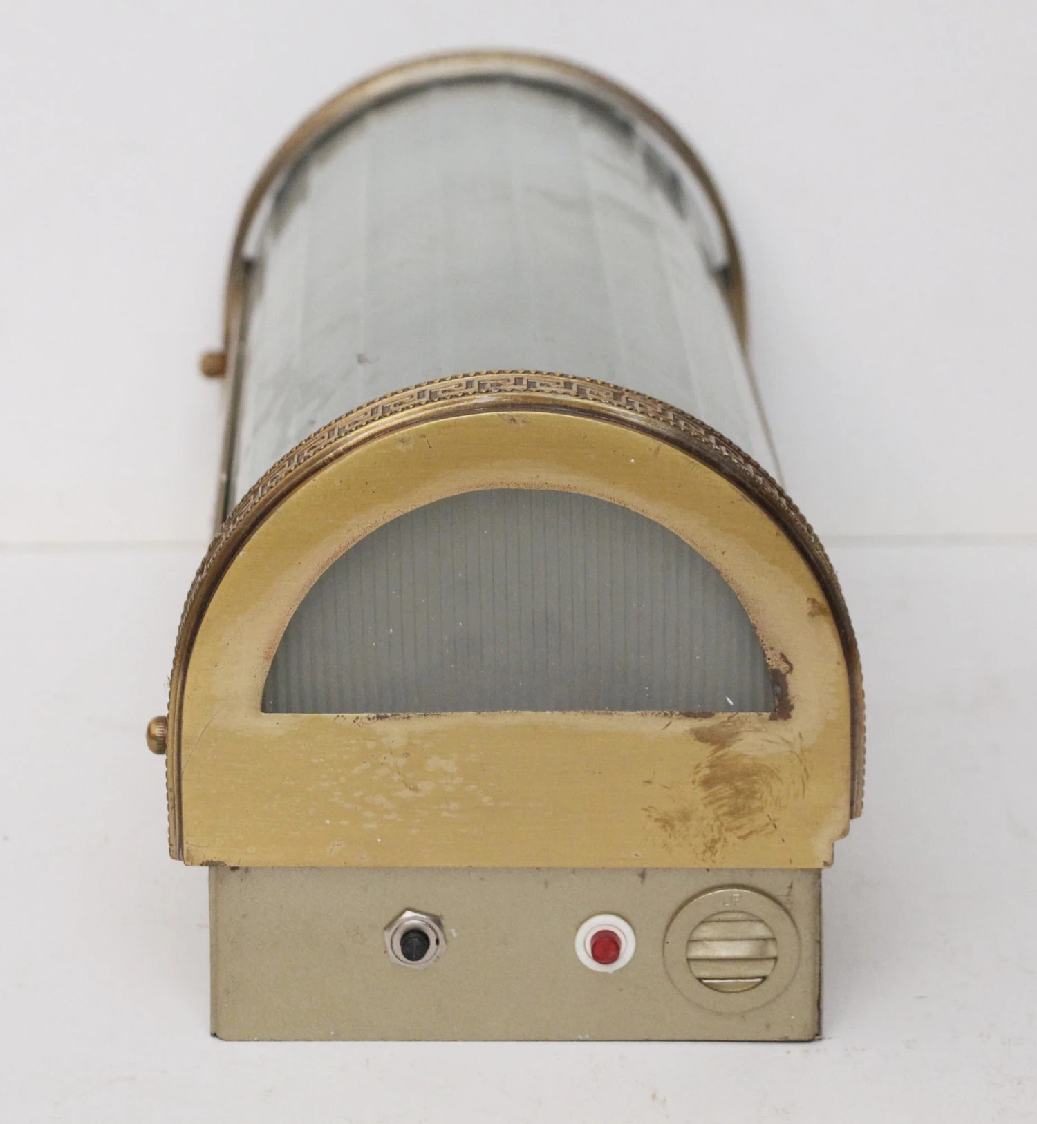 Contemporary Greek Key Bronze Wall Sconce 10 Contemporary Greek Key Bronze Wall Sconce - Image 8