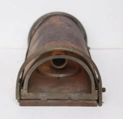 Contemporary Red Glass Bronze Greek Key Wall Sconce -OGT Sale Store n243691 07