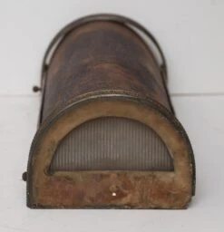 Contemporary Red Glass Bronze Greek Key Wall Sconce -OGT Sale Store n243691 09