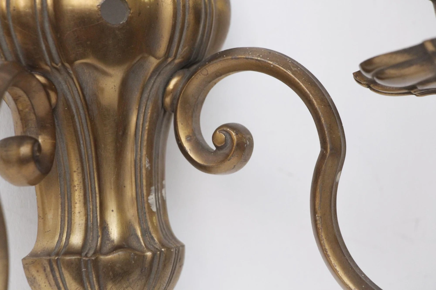 Antique Traditional Bronze 2 Arm Wall Sconce 7 Antique Traditional Bronze 2 Arm Wall Sconce - Image 5