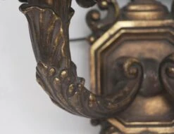 Antique 2 Arm Bronze Gothic Wall Sconce -OGT Sale Store n243699 04