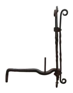 Pair Of Extra Tall Twisted Wrought Iron Andirons 13 Pair Of Extra Tall Twisted Wrought Iron Andirons -OGT Sale Store n243765 06