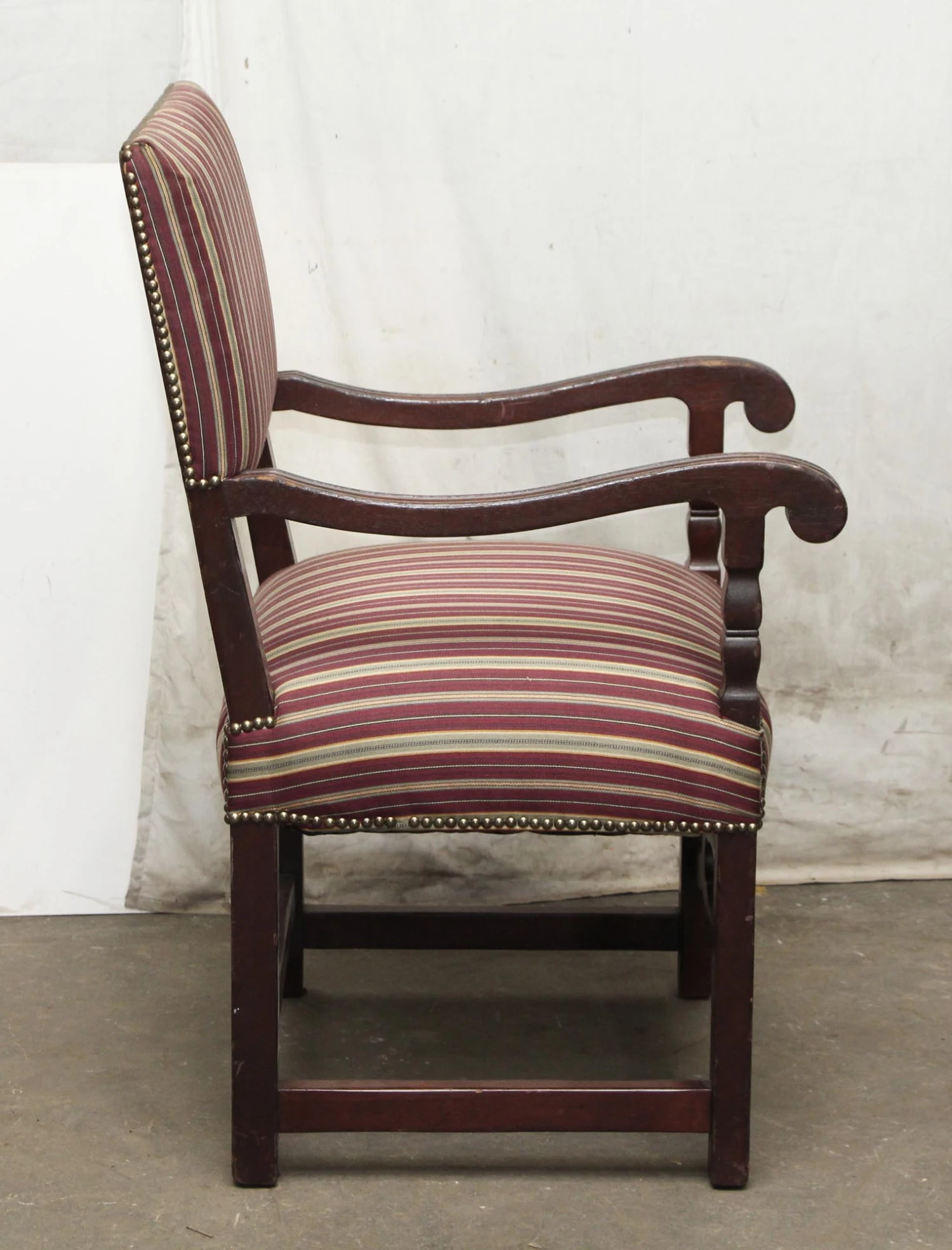 Pair Of Striped Chairs 8 Pair Of Striped Chairs - Image 6