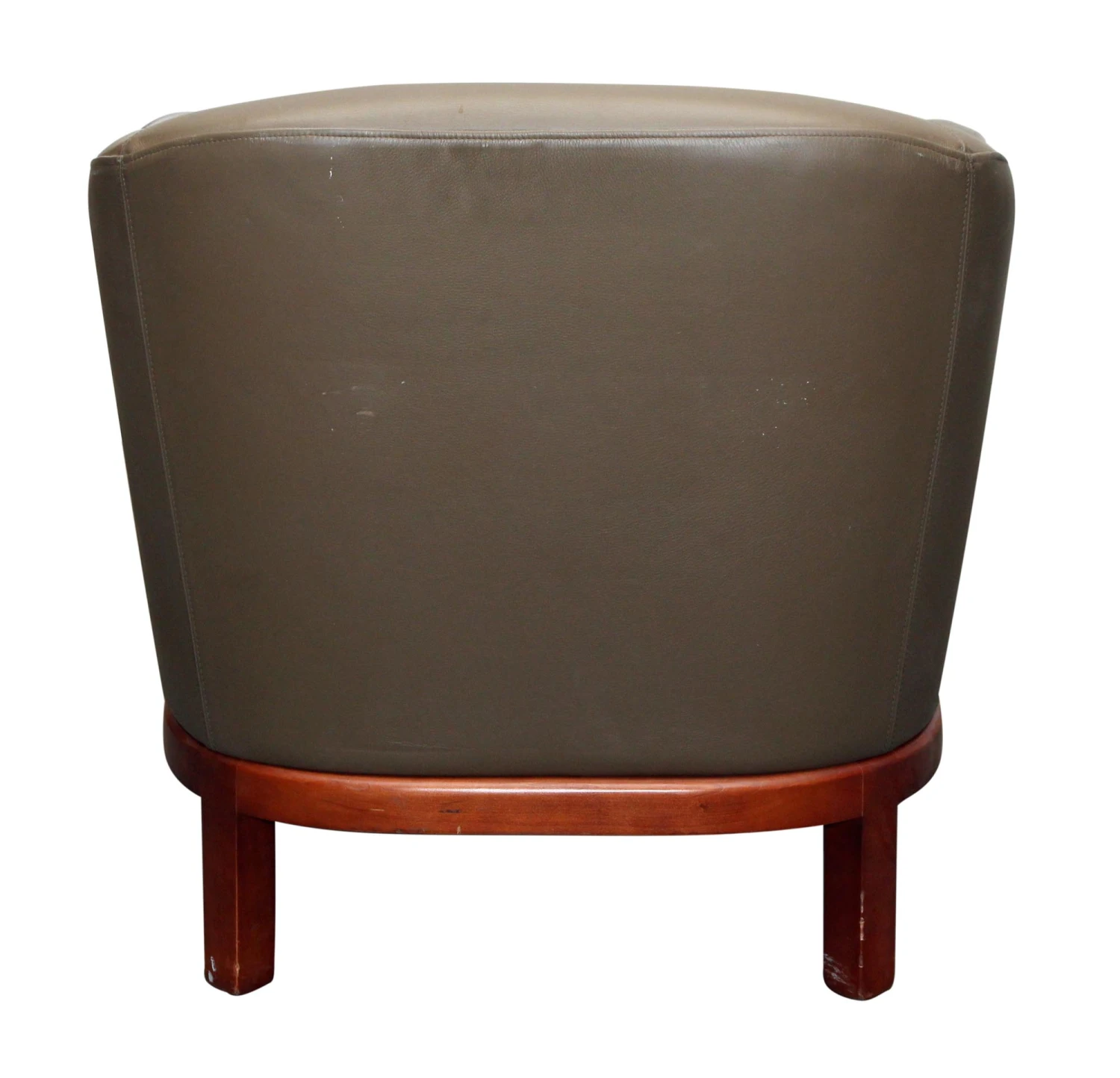 Tan Leather Arm Chair 7 Tan Leather Arm Chair - Image 5