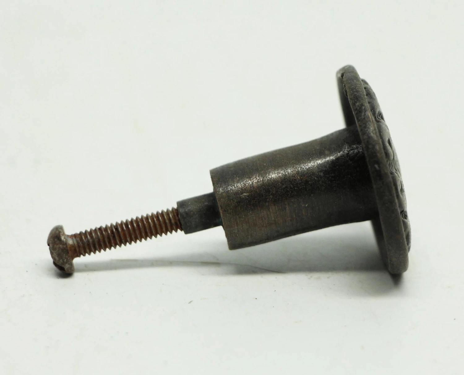 Quality Repro Round Black Floral 1.25 In. Drawer Cabinet Knob 6 Quality Repro Round Black Floral 1.25 In. Drawer Cabinet Knob - Image 4