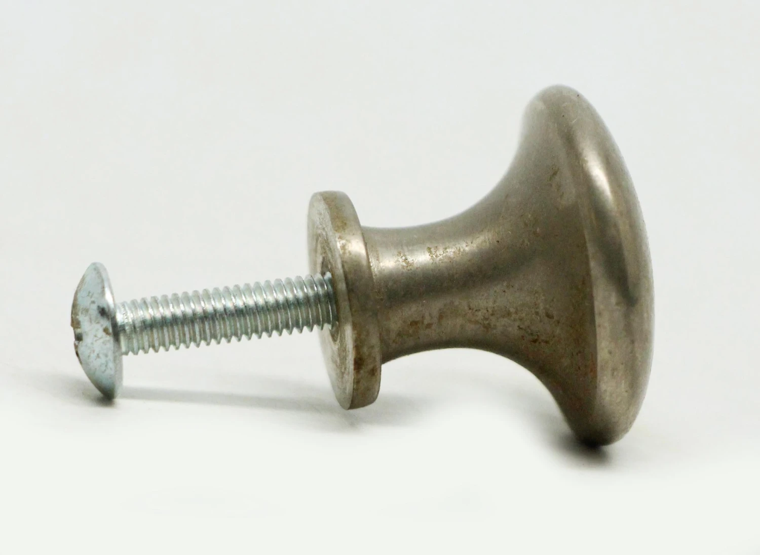 Pair Of 1 In. Round Nickel Drawer Cabinet Knobs 6 Pair Of 1 In. Round Nickel Drawer Cabinet Knobs - Image 4