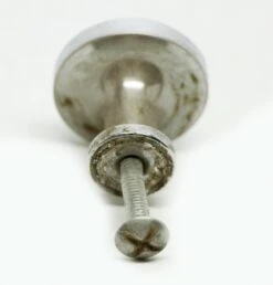 Pair Of Flat 1.125 In. Round Chrome Drawer Cabinet Knobs 11 Pair Of Flat 1.125 In. Round Chrome Drawer Cabinet Knobs -OGT Sale Store n244128 05