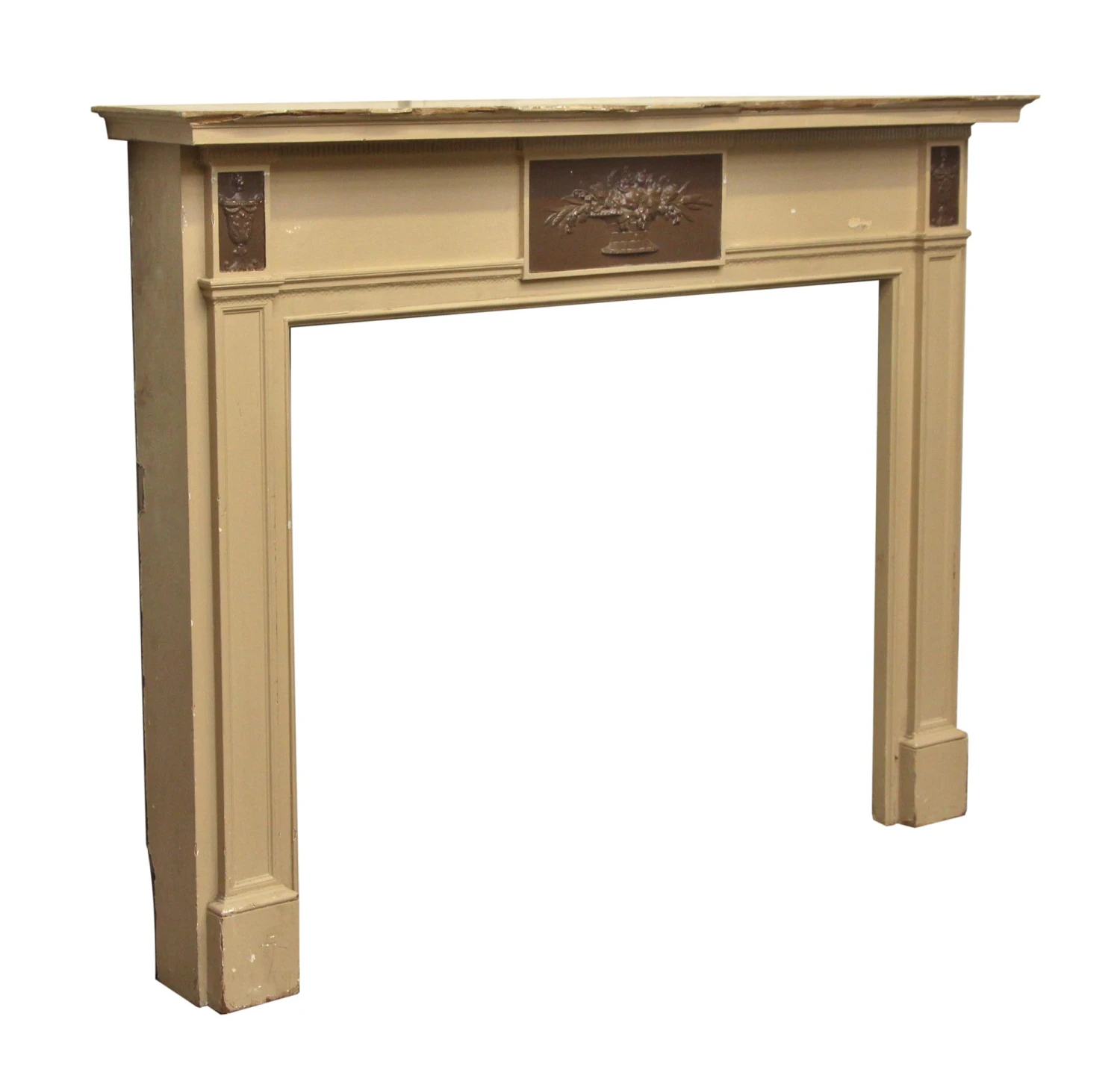 1930s WM. H. Jackson Federal Wooden Fireplace Mantel 6 1930s WM. H. Jackson Federal Wooden Fireplace Mantel - Image 4