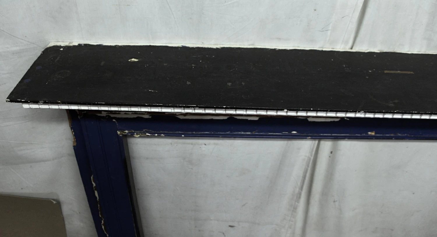 Antique Victorian Chester Painted Wood Fireplace Mantel 6 Antique Victorian Chester Painted Wood Fireplace Mantel - Image 4