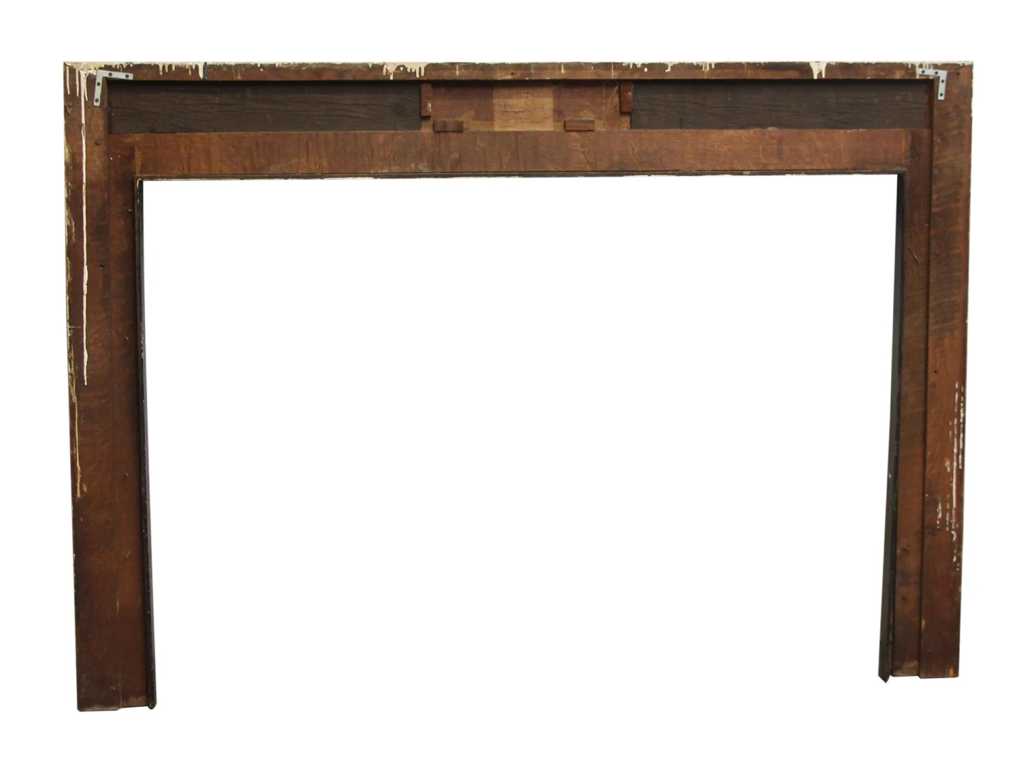 Antique Victorian Chester Painted Wood Fireplace Mantel 7 Antique Victorian Chester Painted Wood Fireplace Mantel - Image 5