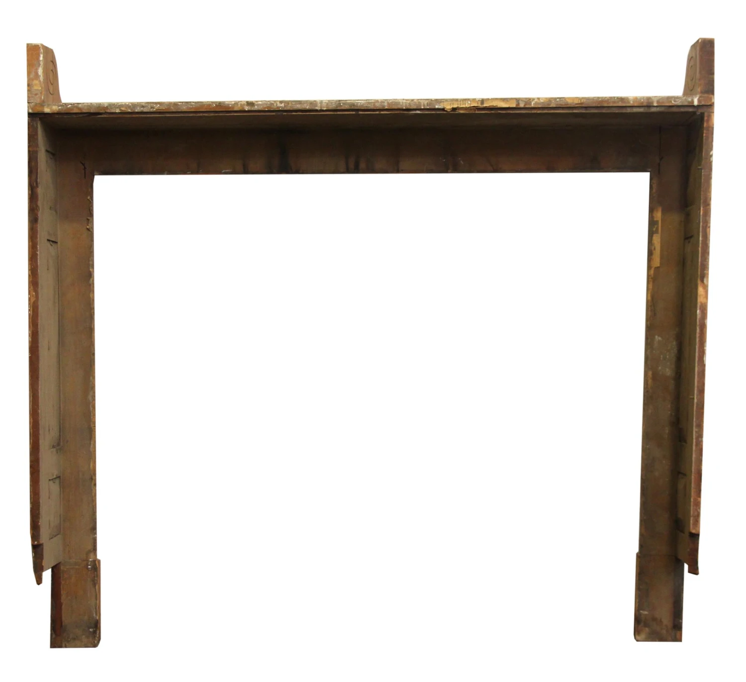Reclaimed Traditional Wood Box Wood Fireplace Mantel 8 Reclaimed Traditional Wood Box Wood Fireplace Mantel - Image 6