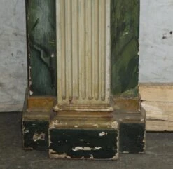 Antique Neoclassical Painted Wood Fireplace Mantel 14 Antique Neoclassical Painted Wood Fireplace Mantel -OGT Sale Store n244168 05
