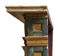 Antique Neoclassical Painted Wood Fireplace Mantel 17 Antique Neoclassical Painted Wood Fireplace Mantel -OGT Sale Store n244168 08