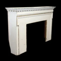 Antique Traditional White Wood Fireplace Mantel 12 Antique Traditional White Wood Fireplace Mantel -OGT Sale Store n244177 05