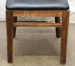 Slatted Back Chairs With Black Vinyl Seat 11 Slatted Back Chairs With Black Vinyl Seat -OGT Sale Store n244184 04