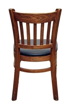 Slatted Back Chairs With Black Vinyl Seat 13 Slatted Back Chairs With Black Vinyl Seat -OGT Sale Store n244184 06