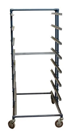 Blue Iron Cart On Wheels -OGT Sale Store n244201 06