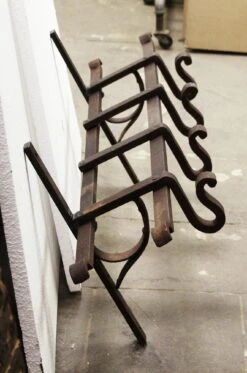 Wrought Iron Hook And Shelving Unit 10 Wrought Iron Hook And Shelving Unit -OGT Sale Store n245780 04