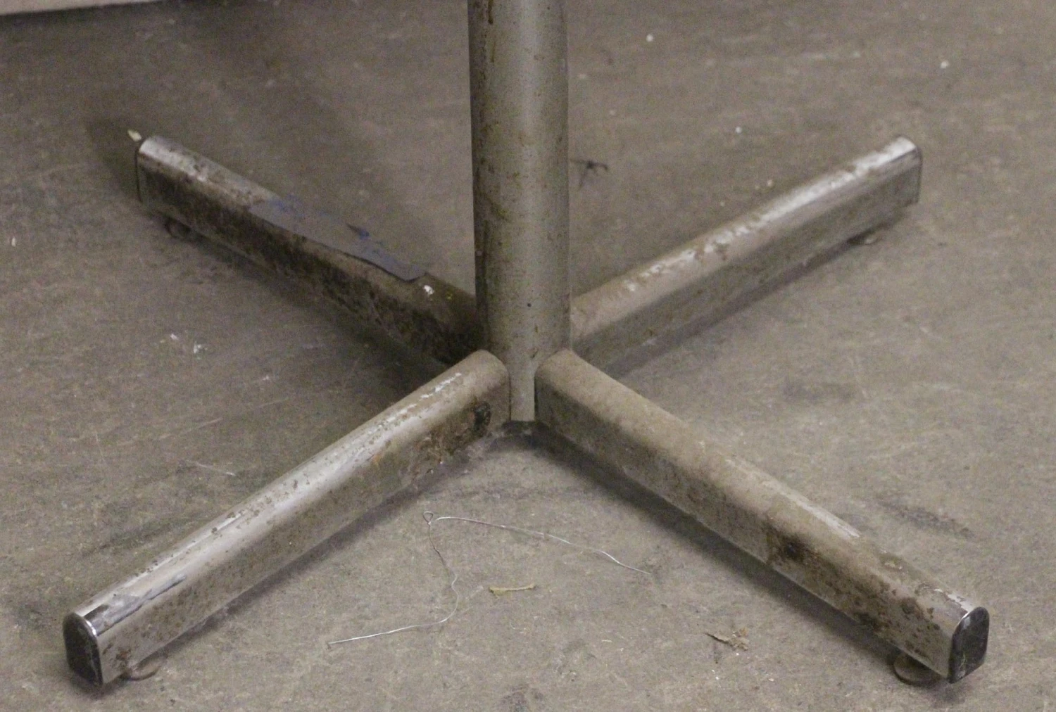 Round Wooden Bistro Table With Chrome Plated Base 6 Round Wooden Bistro Table With Chrome Plated Base - Image 4